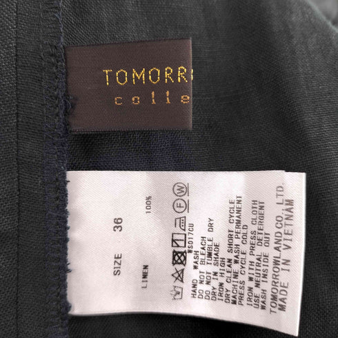 トゥモローランドコレクション TOMORROWLAND collection リネンタックロングスカート レディース JPN:36