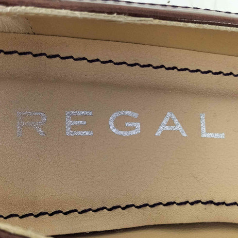 リーガル REGAL レザー切替 チェック パンプス レディース JPN:22.5