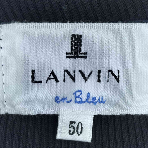 ランバンオンブルー LANVIN en Bleu Vネック リブ Tシャツ メンズ JPN:50