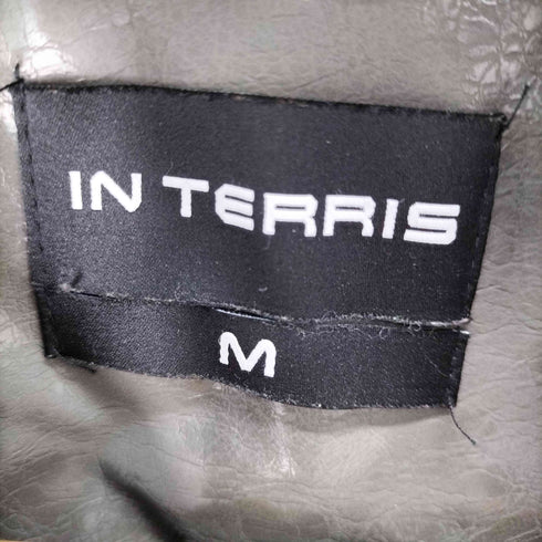 フロントデザインフェイクレザージャケット メンズ import:M