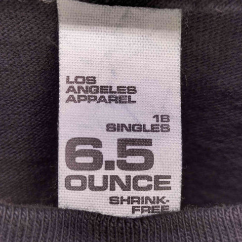 ロサンゼルスアパレル Los Angeles Apparel 6.5once Garment Dye Crew Neck T-Shirt クルーネックTシャツ メンズ JPN:XL