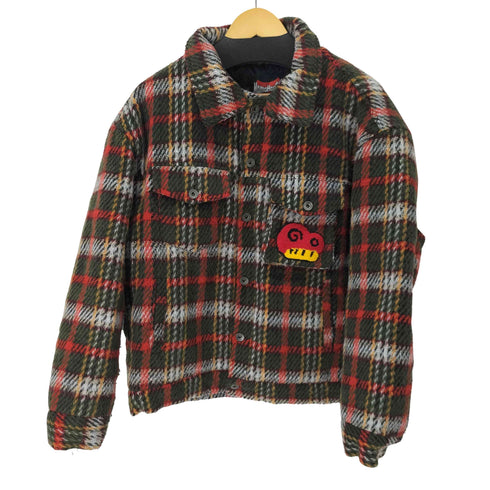 mama has gun フロントポケットデザイン チェックカラーシャツジャケット メンズ import:M