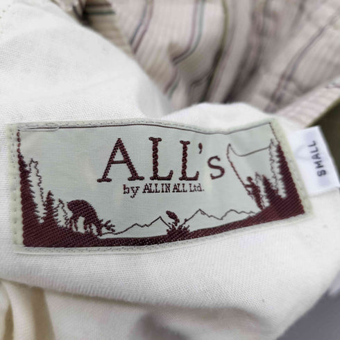 ALL's アジャスター付きツータックパンツ メンズ small