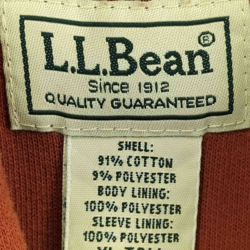 エルエルビーン L.L.Bean ヘビーウェイトジップアップパーカー メンズ JPN:XL