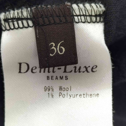デミルクスビームス Demi-Luxe BEAMS クルーネックノーカラーワンピース レディース JPN:36