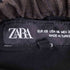 ザラ ZARA チェック 切り替えパイピングラインワイドパンツ レディース US XS