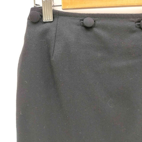 イヴサンローラン Yves Saint Laurent レイヤードデザインウールスカート レディース FR:36