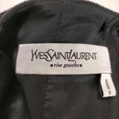イヴサンローラン Yves Saint Laurent レイヤードデザインウールスカート レディース FR:36