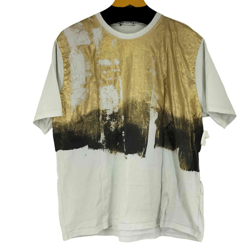 ザラ ZARA OVERSIZE METALLIC T-SHIRT メンズ US L