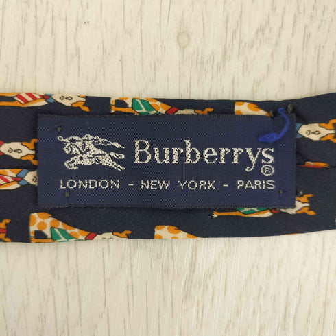 バーバリーズ BURBERRYS 犬総柄 シルクネクタイ メンズ