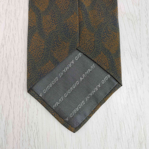 ジョルジオアルマーニ Giorgio Armani CRA VATTE 総柄 シルクネクタイ メンズ