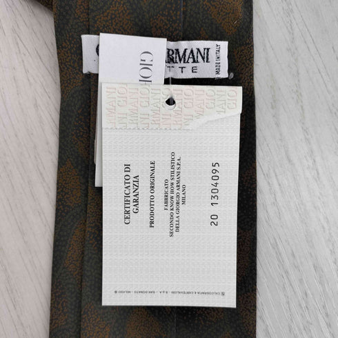 ジョルジオアルマーニ Giorgio Armani CRA VATTE 総柄 シルクネクタイ メンズ