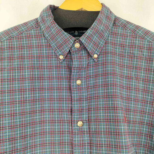 ラルフローレン RALPH LAUREN CLASSIC FIT チェックボタンダウンシャツ メンズ JPN:XL