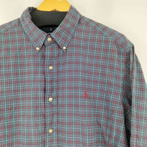 ラルフローレン RALPH LAUREN CLASSIC FIT チェックボタンダウンシャツ メンズ JPN:XL