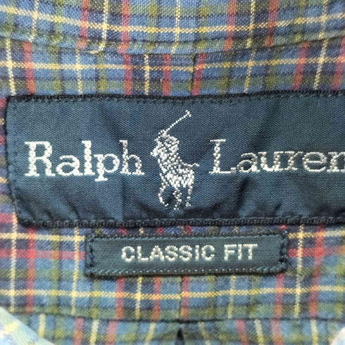 ラルフローレン RALPH LAUREN CLASSIC FIT チェックボタンダウンシャツ メンズ JPN:XL