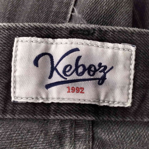 ケボズ KEboz 2タックブラックデニムパンツ メンズ JPN:L