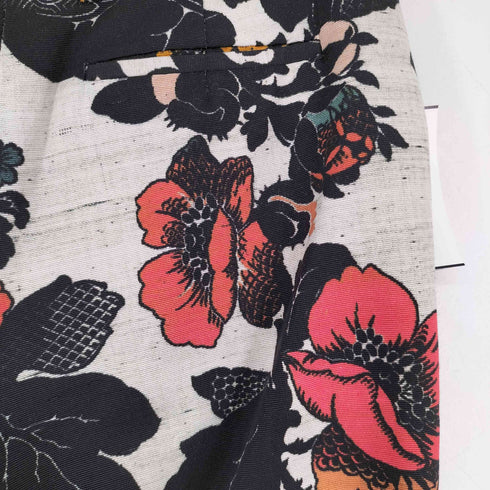 ドリスヴァンノッテン DRIES VAN NOTEN 裾ジップ 花柄 スラックスパンツ レディース 38