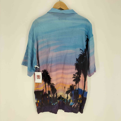 エクストララージ XLARGE 20SS OIL PAINTING S/S SUNSET SHIRT オイル ペインティング サンセット アロハ シャツ メンズ JPN:XL