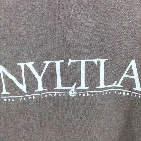 ステューシー Stussy 00S USA製 銀タグ シングルステッチ NYLTLA プリント S/S Tシャツ メンズ import:L