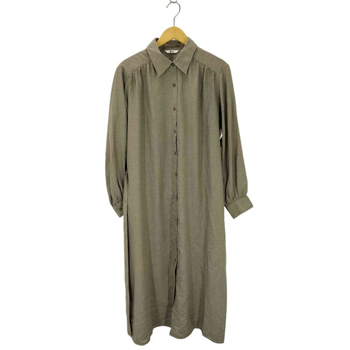 ユニクロシー UNIQLO:C ベルテッドシャツワンピース レディース L