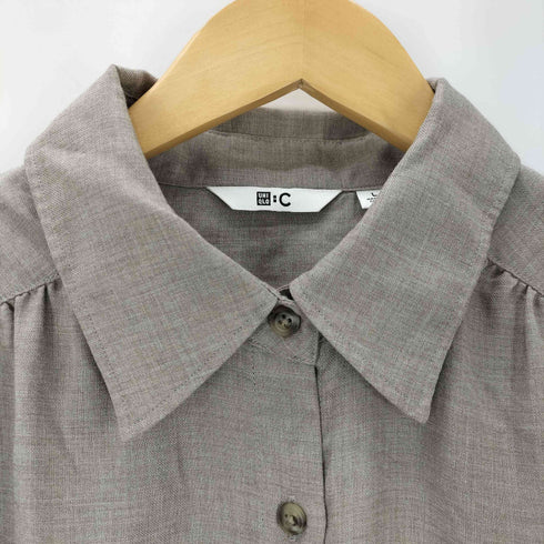ユニクロシー UNIQLO:C ベルテッドシャツワンピース レディース L
