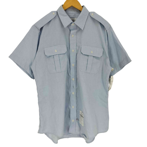 ユーエスエムシー USMC DEFENSE LOGISTICS AGENCY SERVICE DRESS エポレット フラップ ポケット S/S ミリタリー シャツ メンズ 16.5R