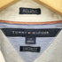 トミーヒルフィガー TOMMY HILFIGER 80's 2PLY CUSTOM FIT ロゴ 刺繍 総柄 ストライプ シャツ メンズ import:L
