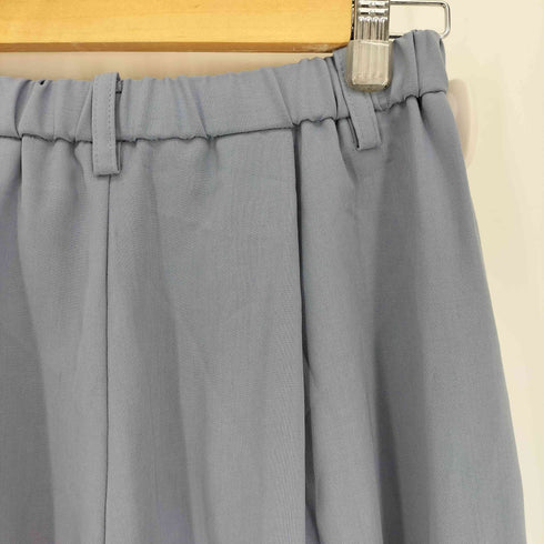ミズイロインド mizuiro ind 2タック ポリ ワイド スラックス パンツ レディース JPN:2