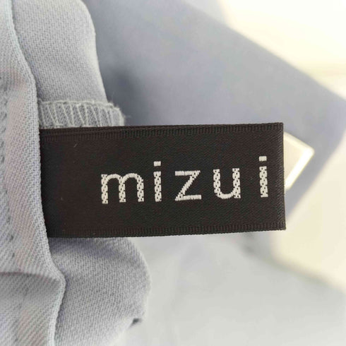 ミズイロインド mizuiro ind 2タック ポリ ワイド スラックス パンツ レディース JPN:2