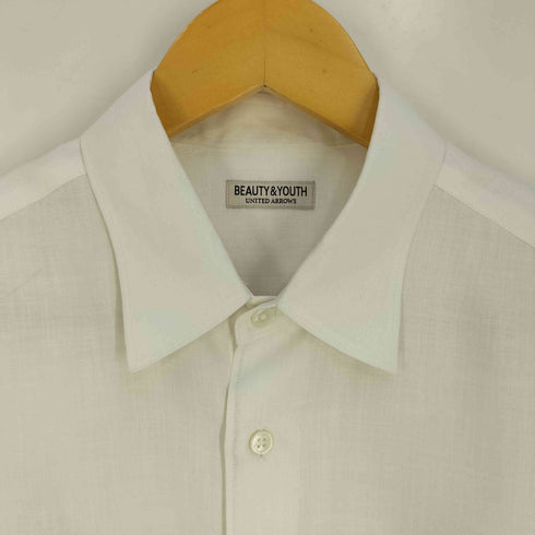 ビューティーアンドユースユナイテッドアローズ BEAUTY & YOUTH UNITED ARROWS ライト リネンタッチ ワイドフォルム テーパード シャツ メンズ JPN:S