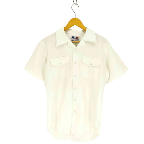 フライングクロス FLYING CROSS 70S フラップポケット 開襟 オープンカラー S/S ワーク シャツ メンズ