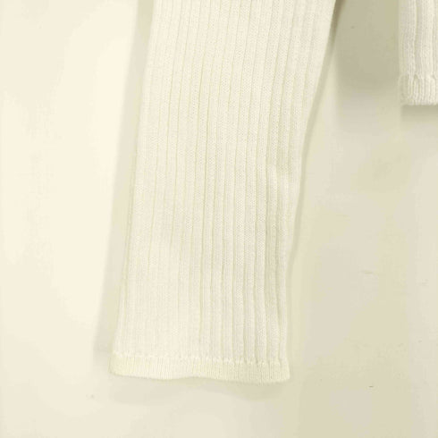 クレージュ courreges 凹凸 リブ コットン カーディガン レディース 9R