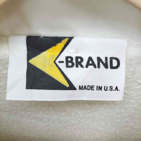 ケイブランド K-BRAND 90S USA製 Production credit Association ロゴ ワッペン 裏起毛 コーチ ジャケット メンズ