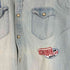 ザラ ZARA L/S ワッペンデニムシャツ メンズ import:XL