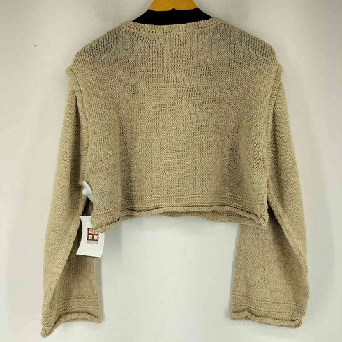ザラ ZARA リネン混クロップドニット レディース import:S