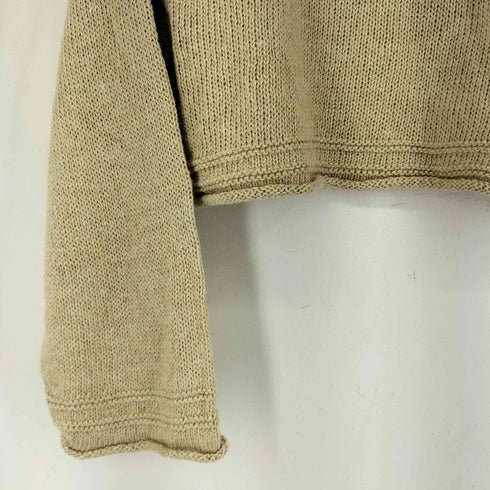 ザラ ZARA リネン混クロップドニット レディース import:S