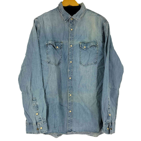 ザラマン ZARA MAN L/S デニムウエスタンシャツ メンズ import:XL