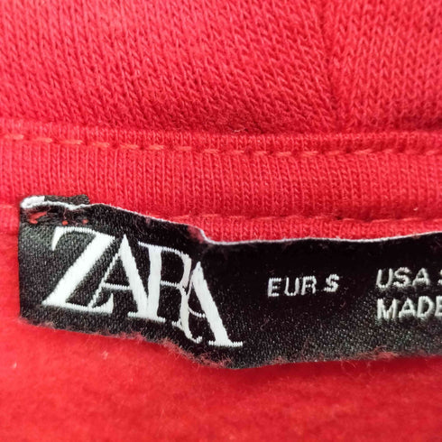ザラ ZARA クロップドプルオーバーパーカー レディース import:S