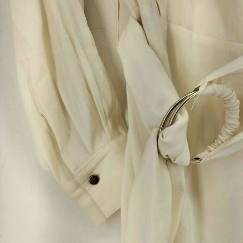 ザラ ZARA SURPLICE JUMPSUIT WITH GOLDEN BUCKLE レディース US S