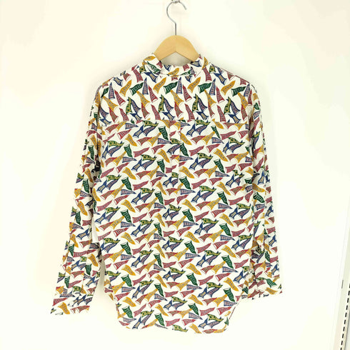 州名 フラッグ 総柄 L/S シャツ メンズ