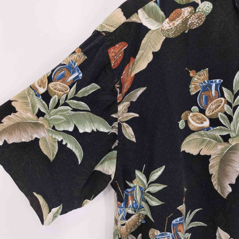 カンピアモダ CAMPIA MODA 総柄S/Sレーヨンシャツ メンズ JPN:M