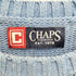 チャップス CHAPS ロゴ 刺繍 畦編み コットン クルーネック ニット セーター メンズ import:M
