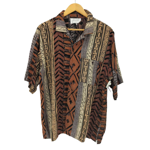 MADE IN USA総柄レーヨンオープンカラーシャツ メンズ JPN:M