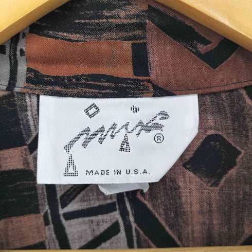 MADE IN USA総柄レーヨンオープンカラーシャツ メンズ JPN:M