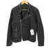 ディーゼルブラックゴールド DIESEL BLACK GOLD カウレザー セミダブル ライダース ジャケット メンズ EUR:46