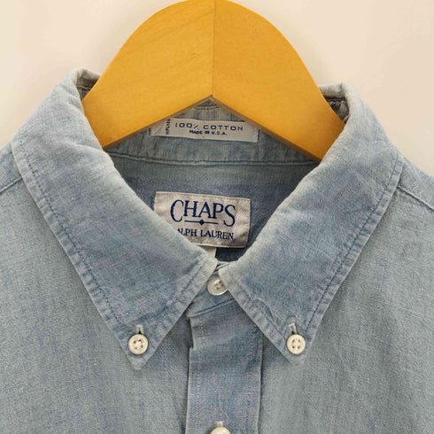 チャップスラルフローレン CHAPS RALPH LAUREN USA製 刺繍ボタンダウンシャツ メンズ import:L