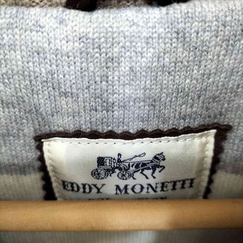 EDDY MONETTI イタリア製 裏地カシミヤ100% ジップアップレザーブルゾン メンズ 50