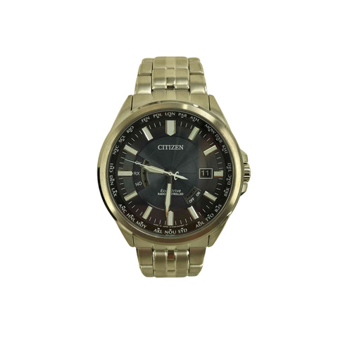 シチズン CITIZEN H145-S073 Eco Drive エコドライブ ワールドタイム ソーラー電波腕時計 メンズ