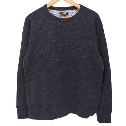 ループウィラー LOOPWHEELER LOWERCASE KNITWEAR ナイロン混 ウールコットン ラグラン ニット メンズ import:L