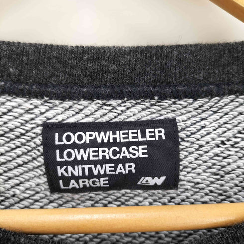 ループウィラー LOOPWHEELER LOWERCASE KNITWEAR ナイロン混 ウールコットン ラグラン ニット メンズ import:L